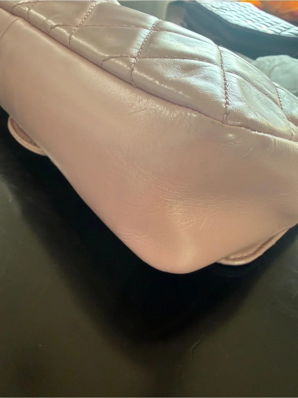 CHANEL Pink Quilted Lambskin Classic Flap Bag with Silver-Tone CC